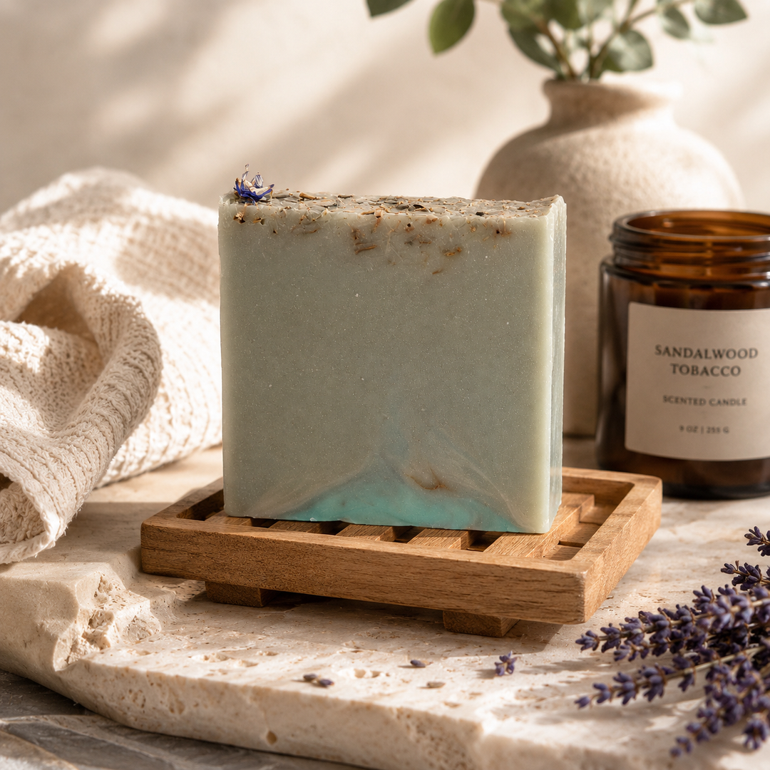 Hickory Suede Soap (Sweet Woods, Musk &amp; Light Lavender)