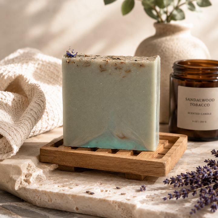 Hickory Suede Soap (Sweet Woods, Musk &amp; Light Lavender)