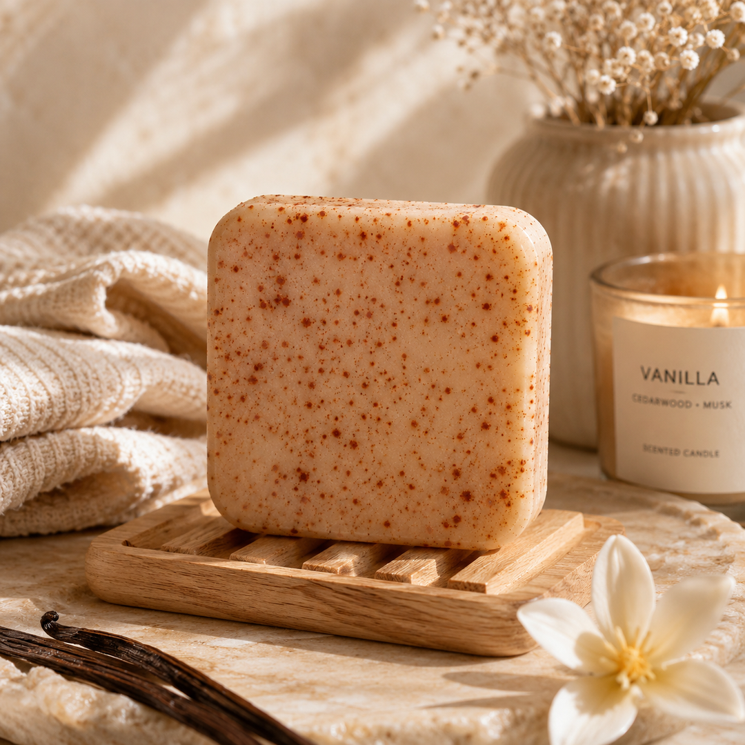Bourbon Vanilla Soap (Warm Vanilla, Musk &amp; Lemon)